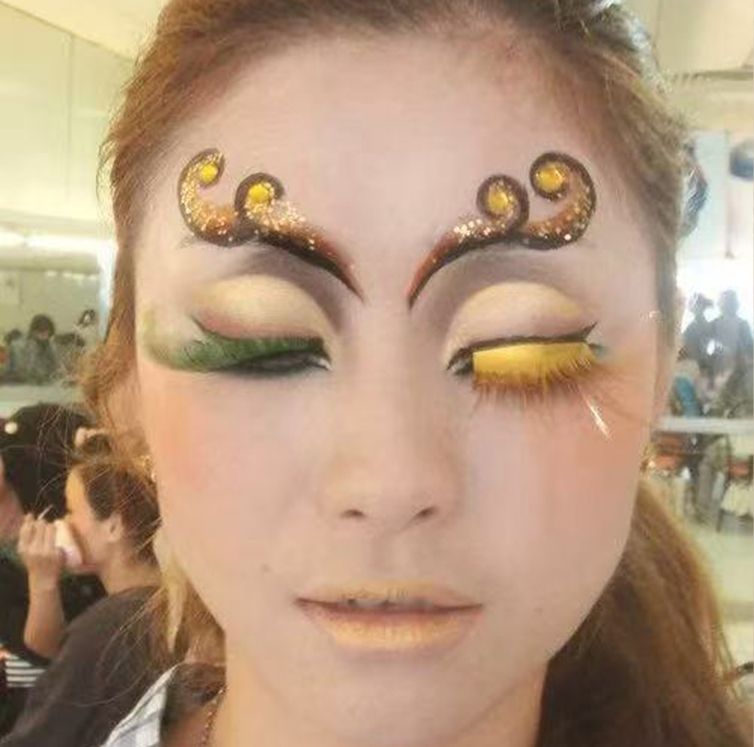 面部彩妆作品